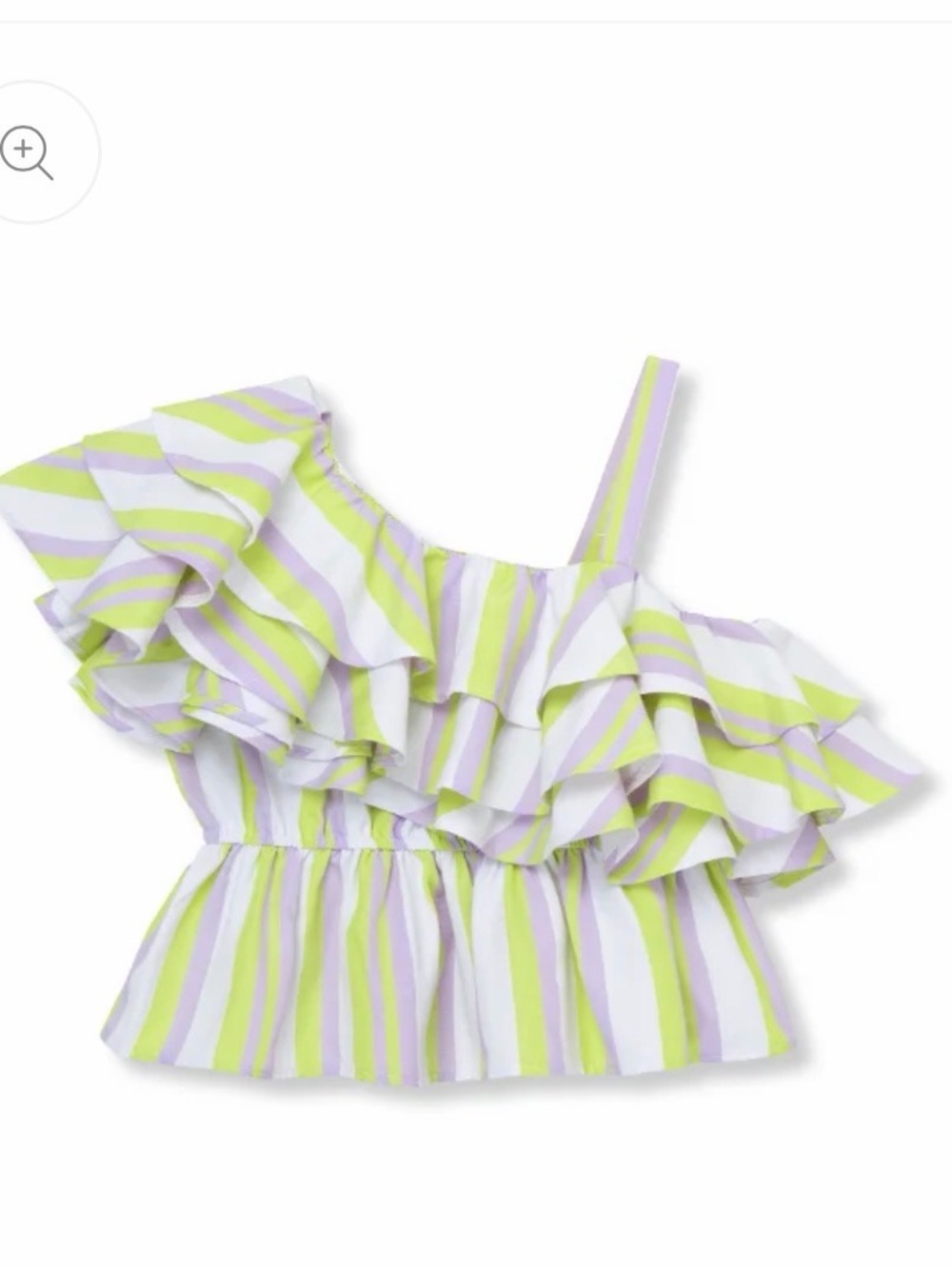 NWOT Habitual girls' one-shoulder tiered top